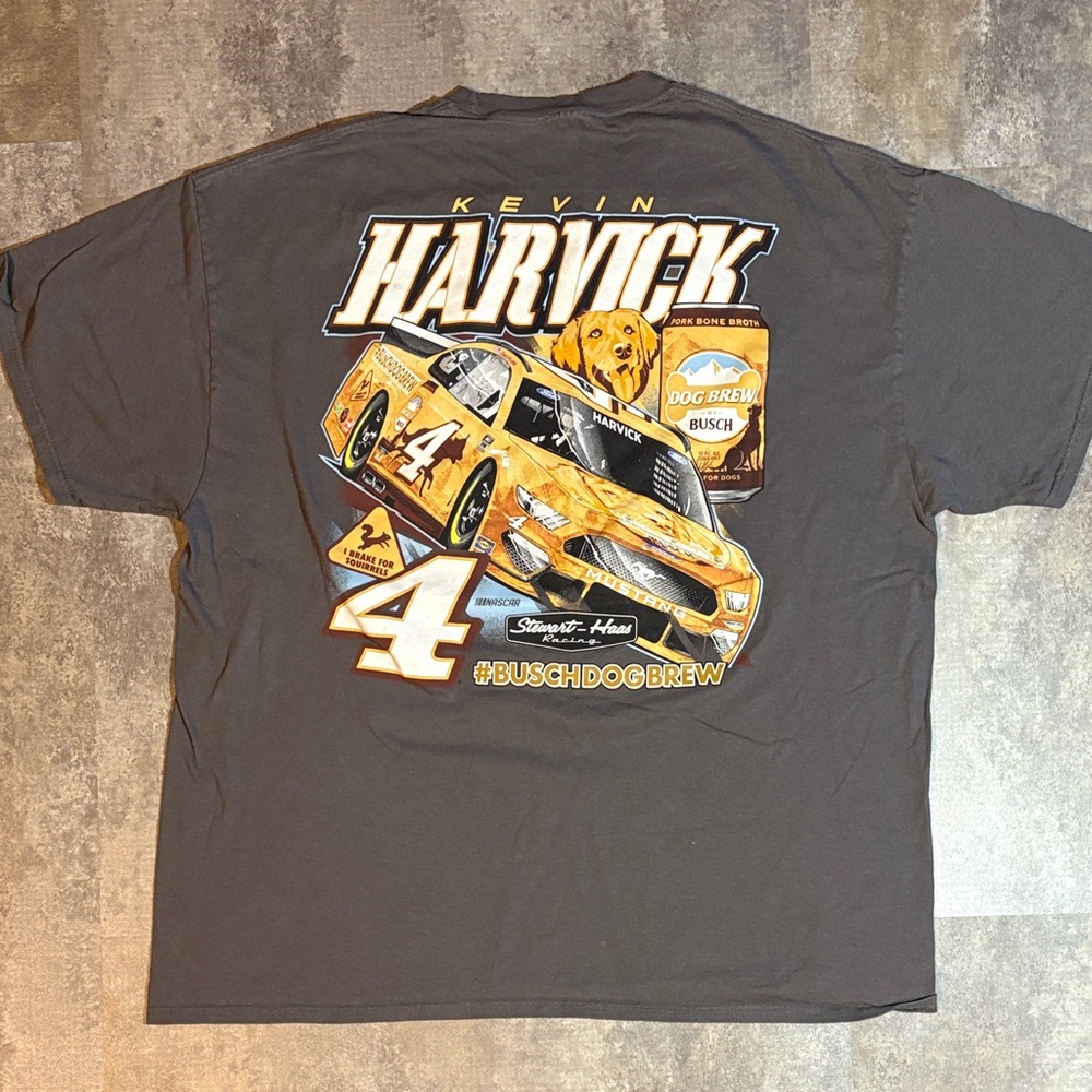 Men's Kevin Harvick Stewart-Haas Racing Team Collection Charcoal Busch Dog XXL